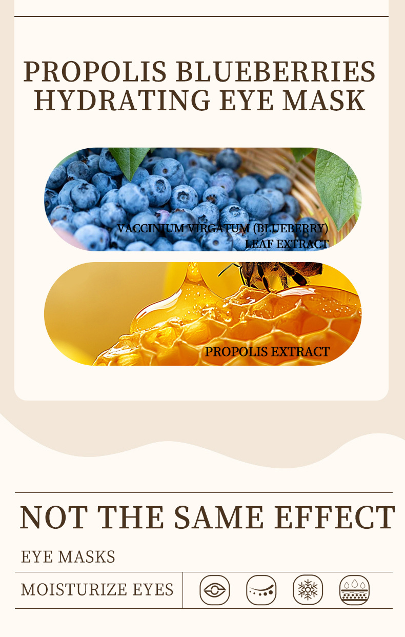 Hydrating Blueberry Rice Essence Eye Mask - 60 Sheets