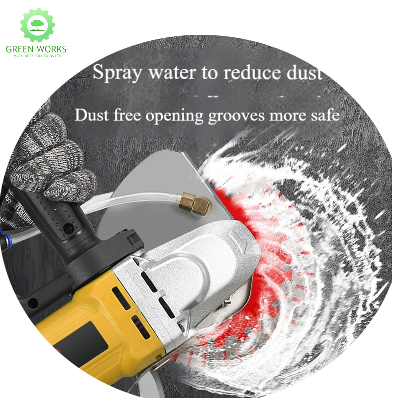 1400W Electric Groove Wall Chaser Slotting Machine with Dustless Dead Angle 1 Blade