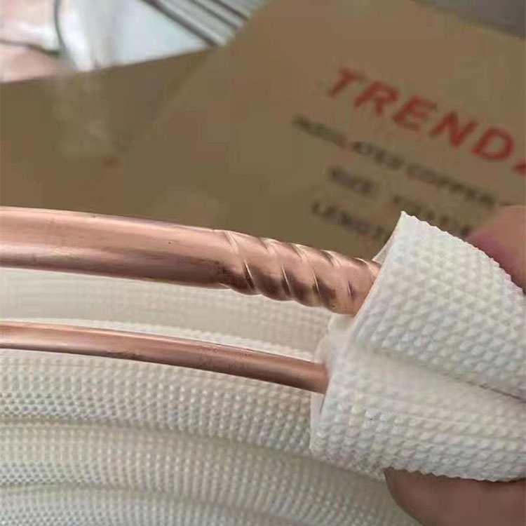 Competitive Price Insulated Spiral Flexible Copper Pipe Corrugated Tube for Air Conditioning