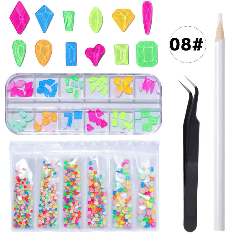 Mixed Crystal Jewelry Nail Stone Art Decoration for Acrylic Nails