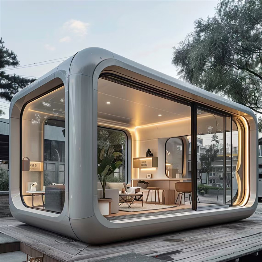 2025 Prefabricated Factory Price Modern Popular Office Room Apple Pod Cabin with Bedroom