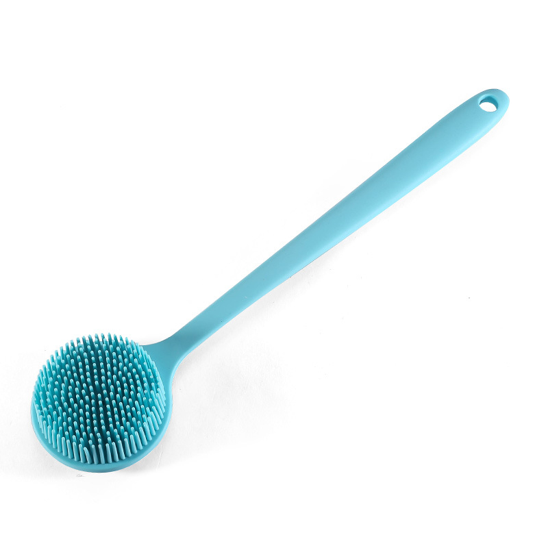 Silicone Shampoo Silica Gel Body Scrub Body Brushes Long Handle Bath Brush