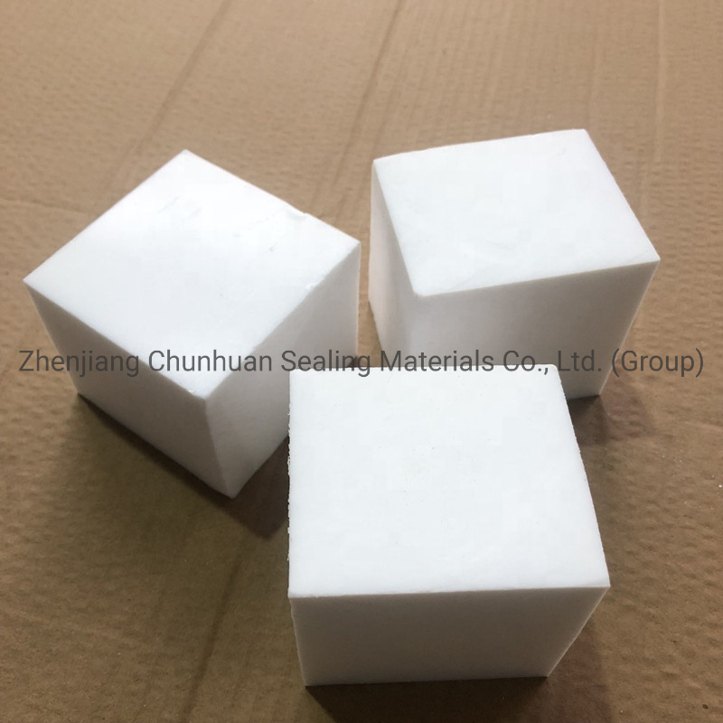 White Virgin Molded PTFE Block Sheet for Industrial Applications with 50-80mm Thickness