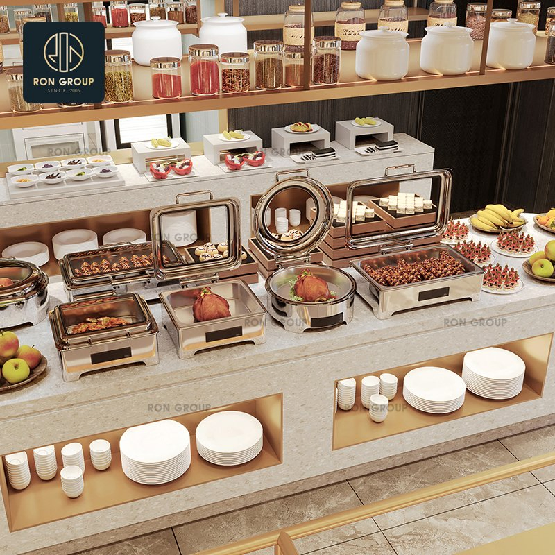 Wholesales Roll Top Silver Stainless Steel Catering Hotel Restaurant Food Warmer Buffet Chafing Dishes