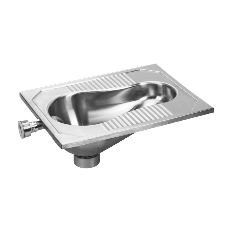 Durable Stainless Steel Squatting Toilet for Hotels and Construction Projects