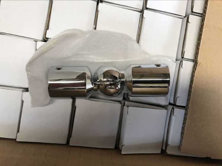 Stainless Steel Bathroom Glass Fittings Shower Room Accessories Bar Connector