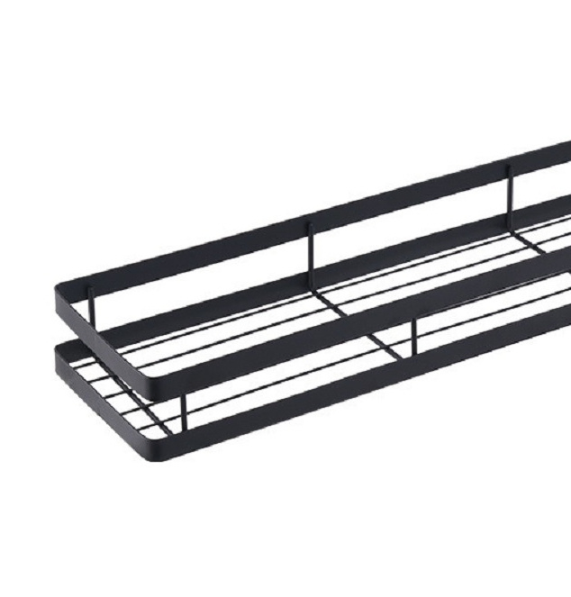 Настенная кухонная полка-органайзер для специй, серебристая