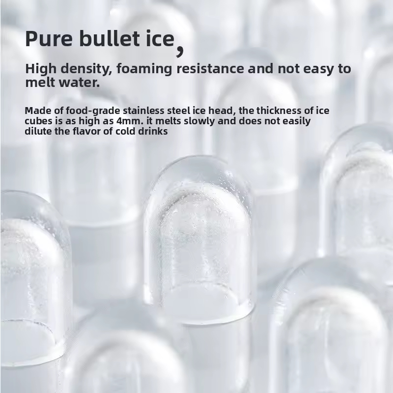 Portable Smart Bullet Ice Maker Machine – 9 Cubes in 6 Mins, 1.5L Large Capacity, Touch Control, Custom Logo for Home & Outdoor Use