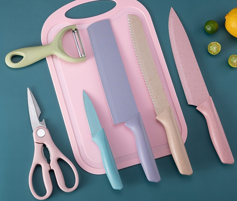 Набор кухонных ножей Macaron из нержавеющей стали