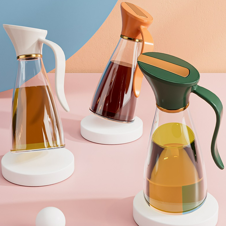 Large Capacity Sauce Pot for Household Kitchen Use Oil and Vinegar Bottle