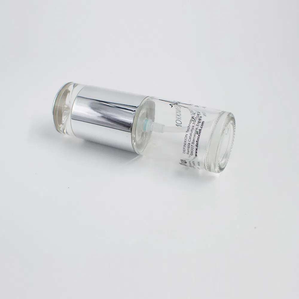 Cylindrical 30ml Cosmetic Airless Lotion Pump Bottle 30ml 100ml with Lotion Pump