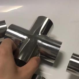 Stainless Steel Sanitary Welded Equal Cross