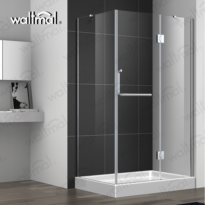 Waltmal Rectangle Free Standing Shower Enclosure Glass