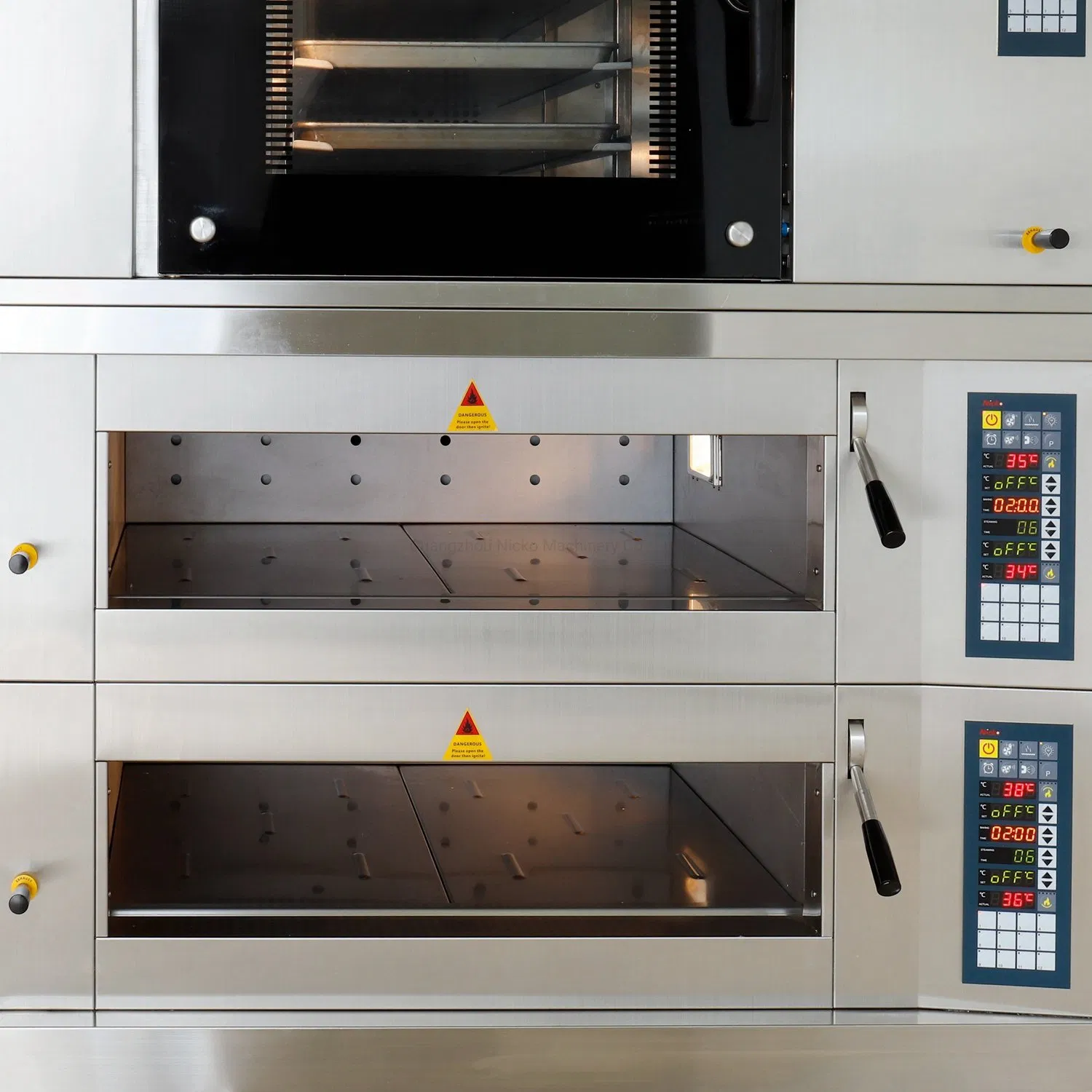 Convention Electric Convection Oven Deck Baking Oven Prooing Combination Oven, 5 Trays Convection Rotary Oven+4 Trays Deck Ovens