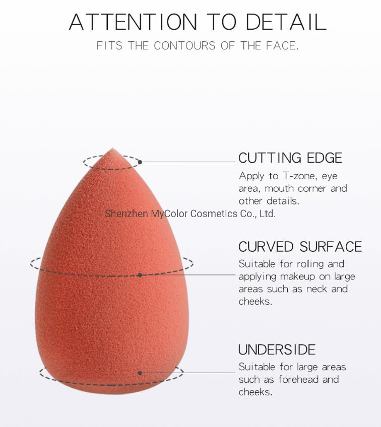 OEM Non-Latex Super Soft Makeup Egg Facial Powder Puff Beauty Makeup Sponges for Foundation and Blending