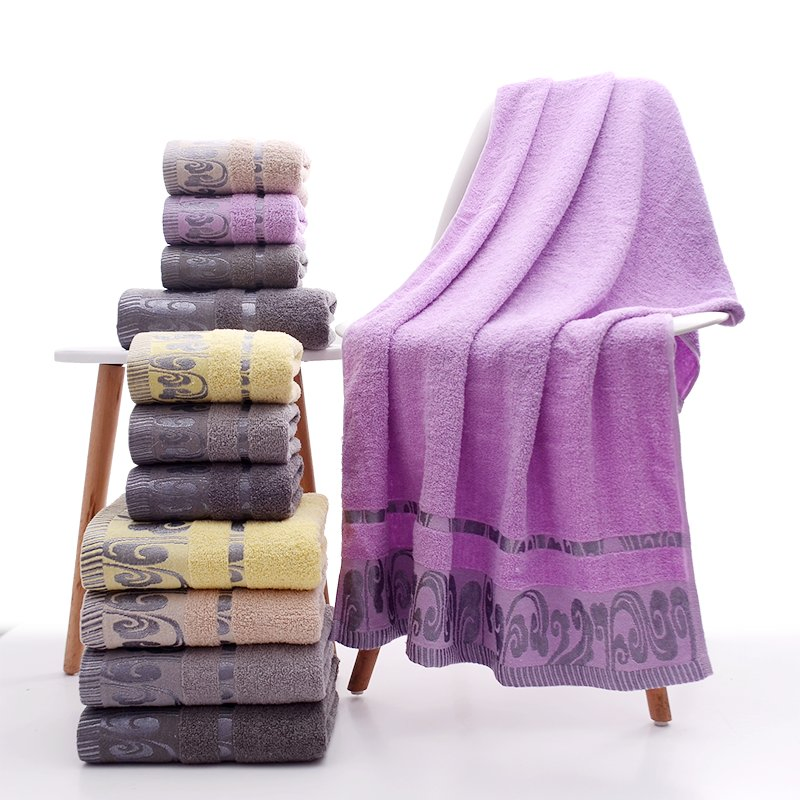 Hotel Home 100% Cotton Bathroom Towels Customizable Towels with Logo