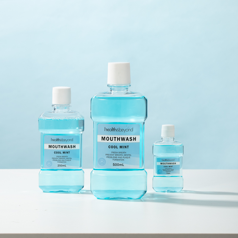 500ml Private Brand Cooling Mint Mouthwash Flavor Teeth Cleaning and Whitening Mouthwash