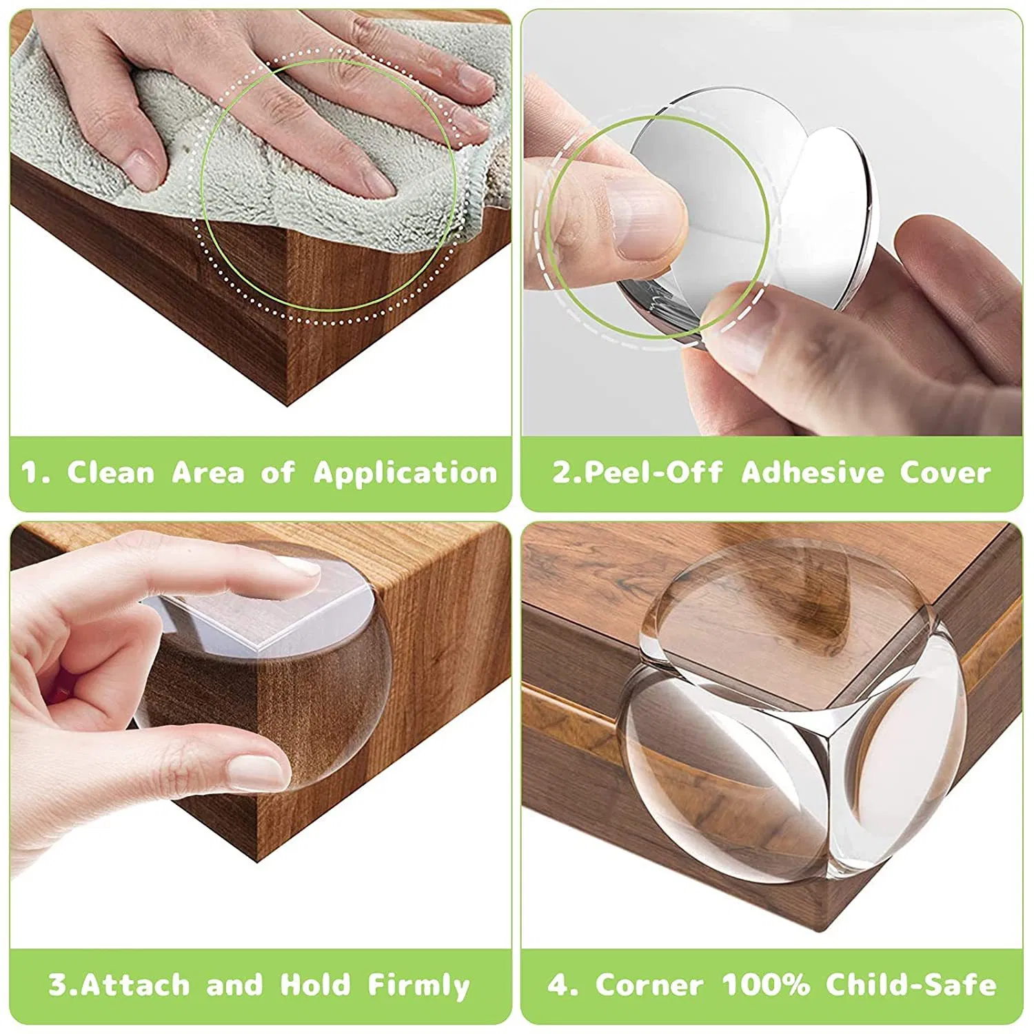 Children's Safety Anti-Collision Angle Protection Right-Angle Transparent Silicone Protection Angle