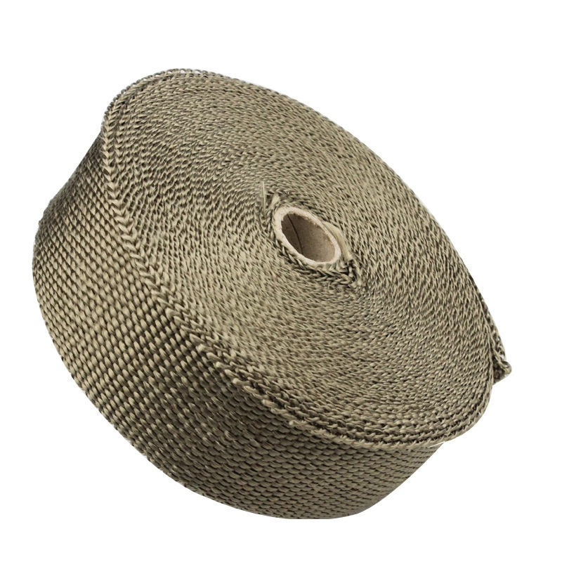 Fiberglass Exhaust Header Wrap Automotive Muffler Downpipe Heat Shield Black Tape Exhaust Insulating Wrap