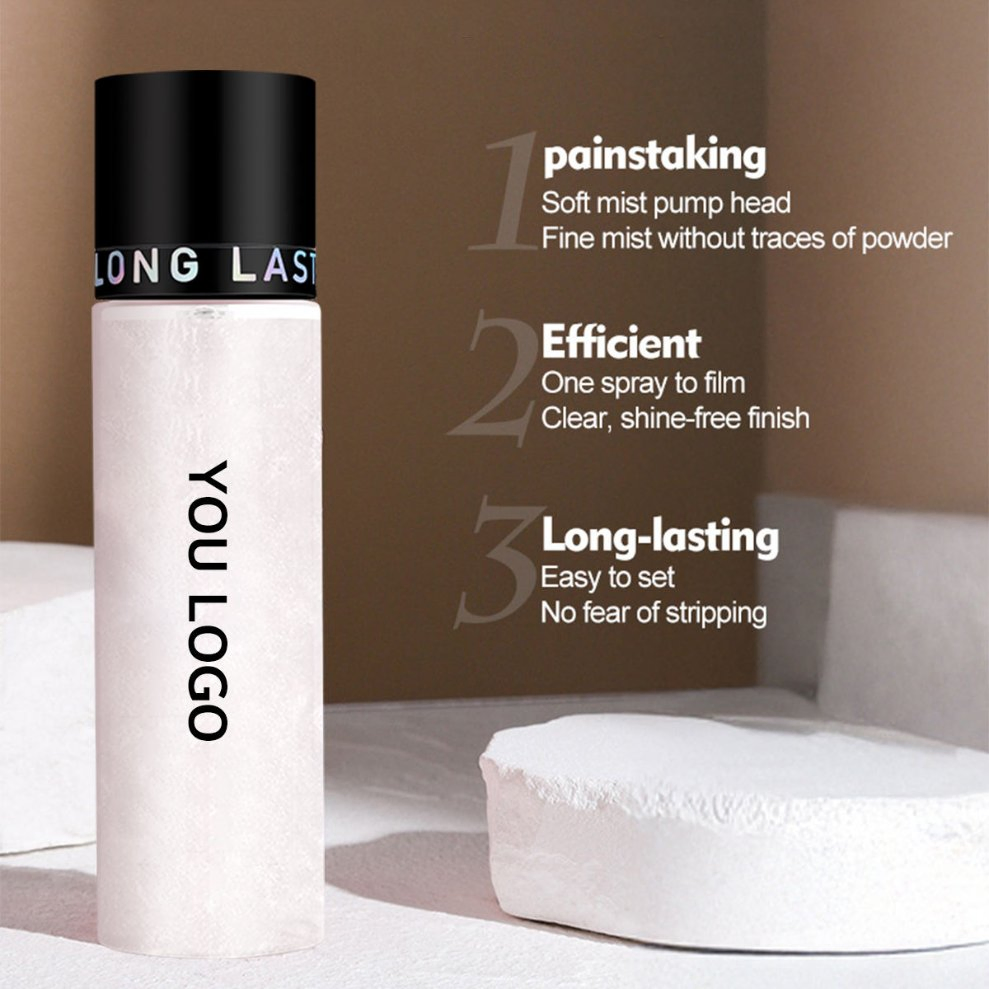 Custom Logo Long Lasting Hydration Waterproof Vitamin C Shimmer Make-up Setting Spray