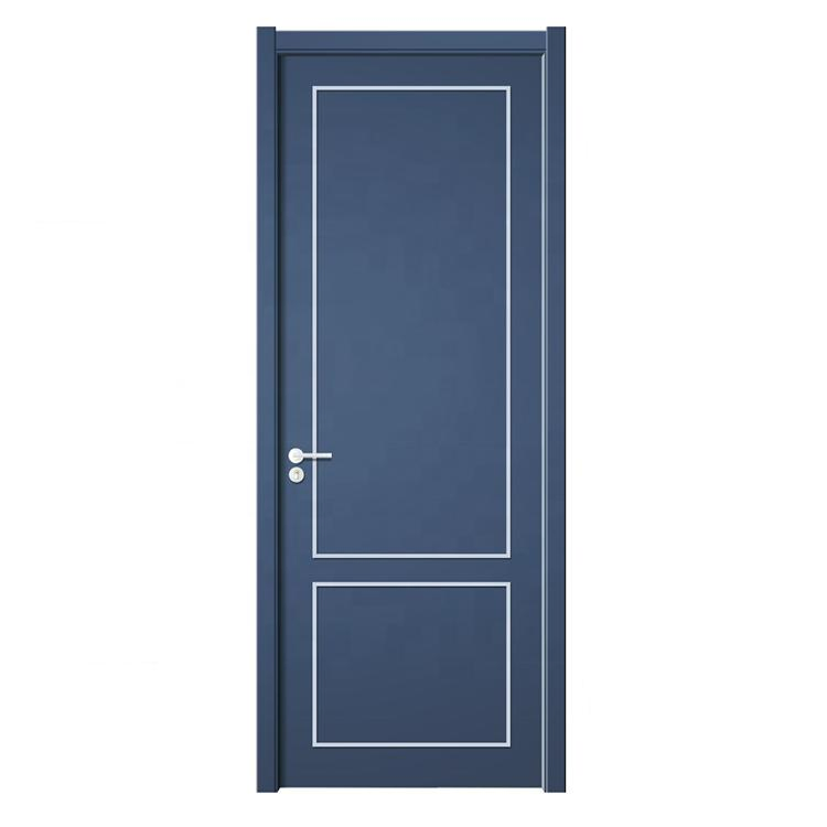 Exterior Mold-Proof Entrance Room Door WPC PVC Doors with Lever Lock