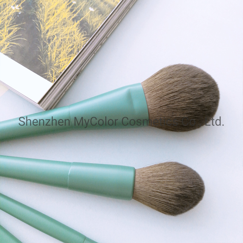 Hot Selling 8PCS Cosmetics Makeup Brush Set Blue Foundation High Gloss Eye Shadow Makeup Brush All in One