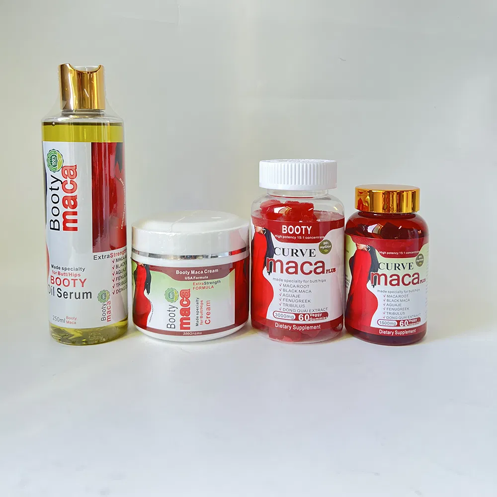 Women and Men Herbal Maca Root Extract Fast and Save Booty Curve Bigger Butt Cream Oil for Black Natural Set Daily 3 Years