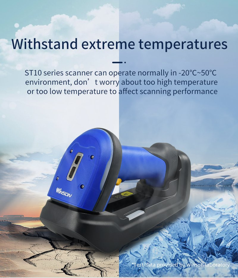 Light Industrial Wireless Bluetooth 1d Handheld Supermarket Barcode Scanner