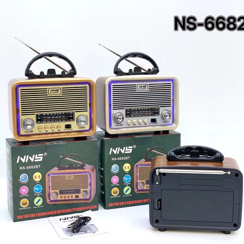 Ретро радио NS6682BT с Bluetooth, FM/SW