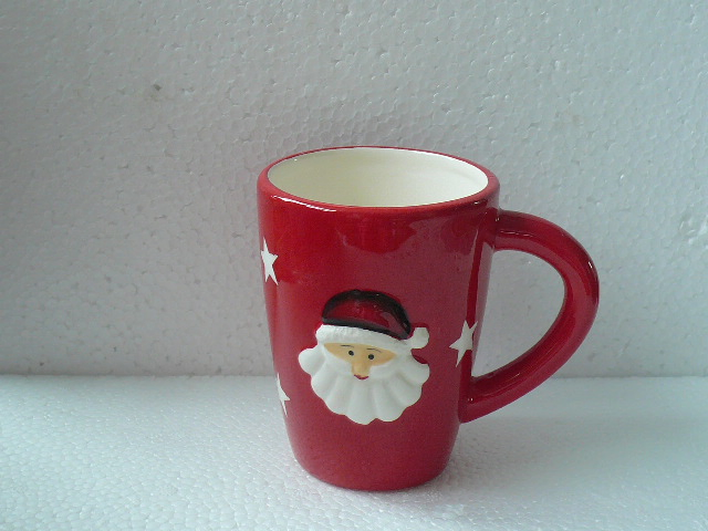 Cheap Price 3D Snowman Shaped Artistic Ceramic Mug for Kids