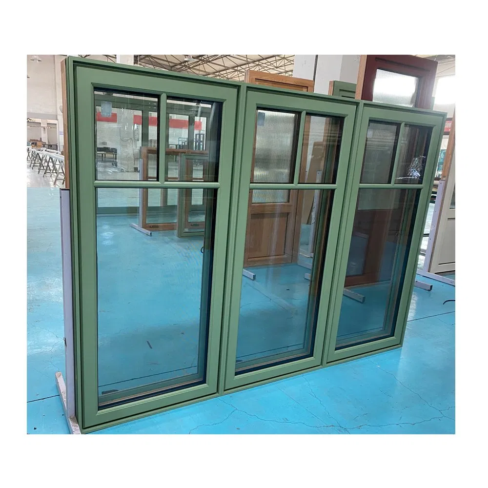Penjoy Custom Size North American Style Wood Aluminium Opening Crank Casement Window