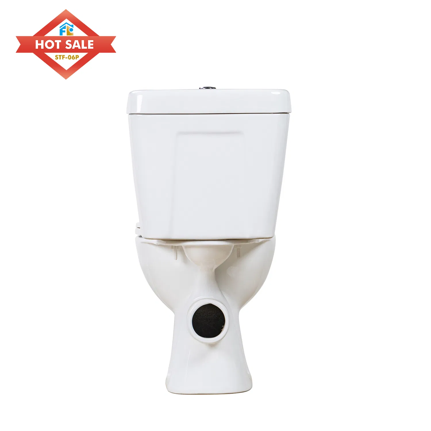 Dual-Flush Two Piece Siphonic Toilet with S-Trap and P-Trap Toilet for Hotel