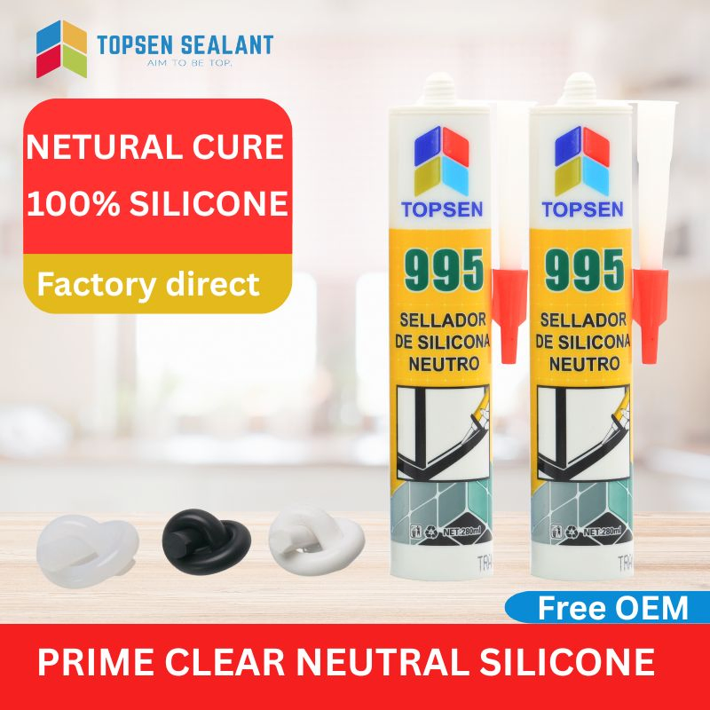 Topsen 995 Weatherproof Silicone Sealant for Aluminum Windows & Doors