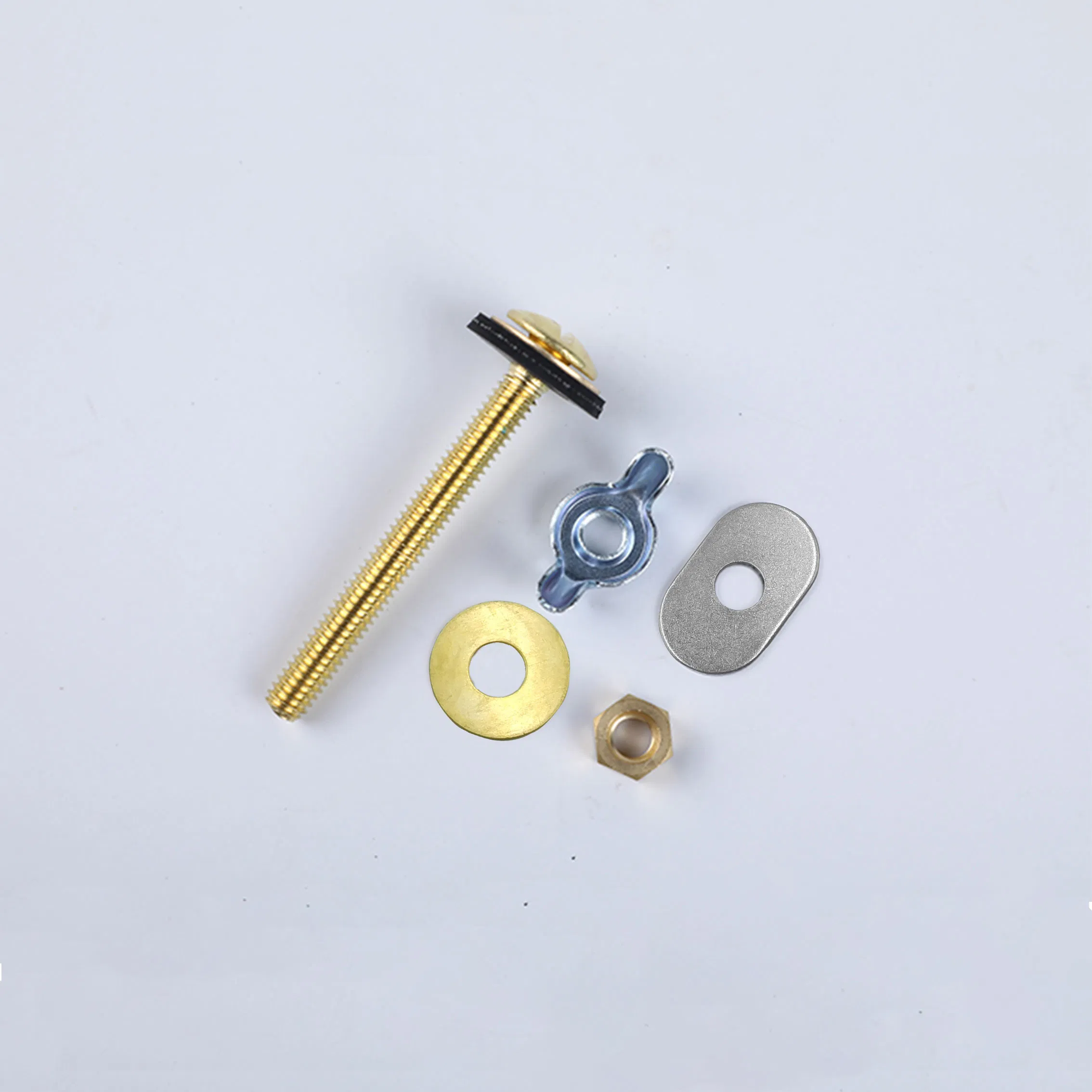 Universal Toilet Tank to Bowl Bolt Kit with Brass/ Iron Plated Colorful