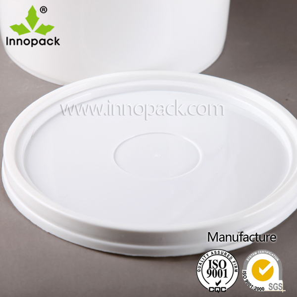 White Round Injection Moulding 2.5L Plastic Pail for Milk