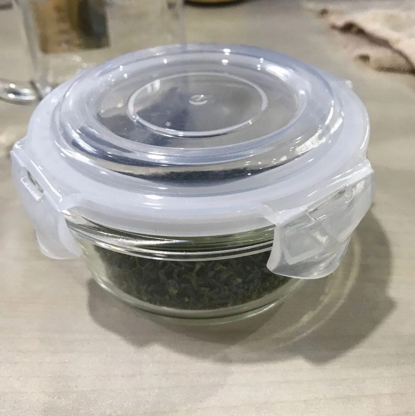 Heat Resistant Glass Food Container (HHK1013) , Glass Container