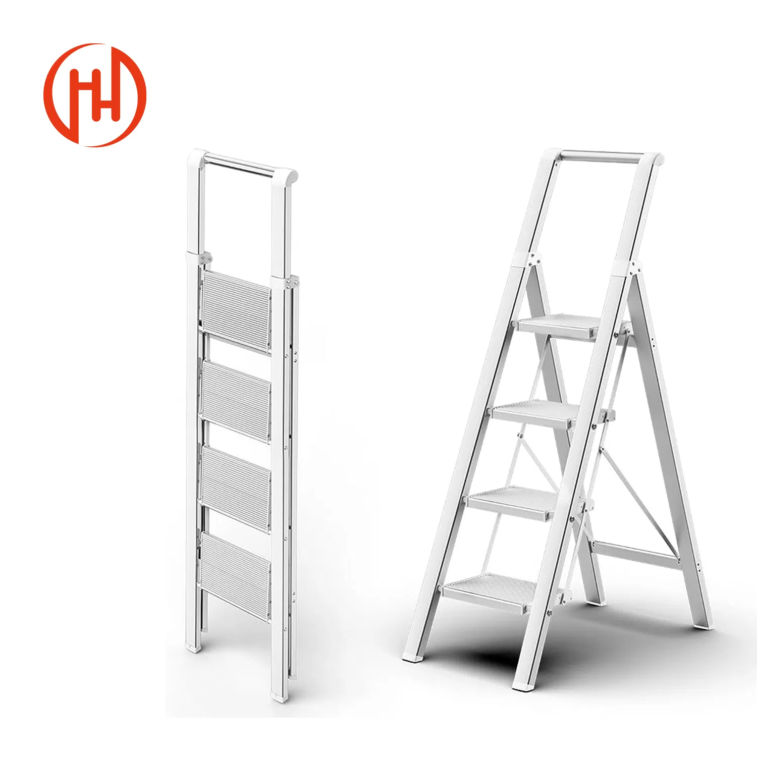 Safe Mobile Adjustable Industrial Ladder for Climbing Carbon Steel Ladder