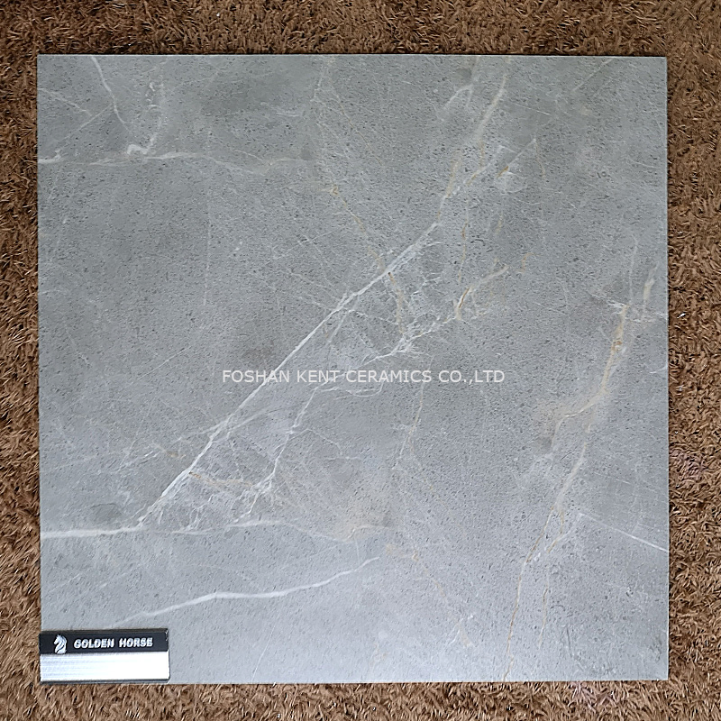 Grey Marble-Pattern Industrial Modern Design Fullbody Matt Surface Porcelain Rustic Tile