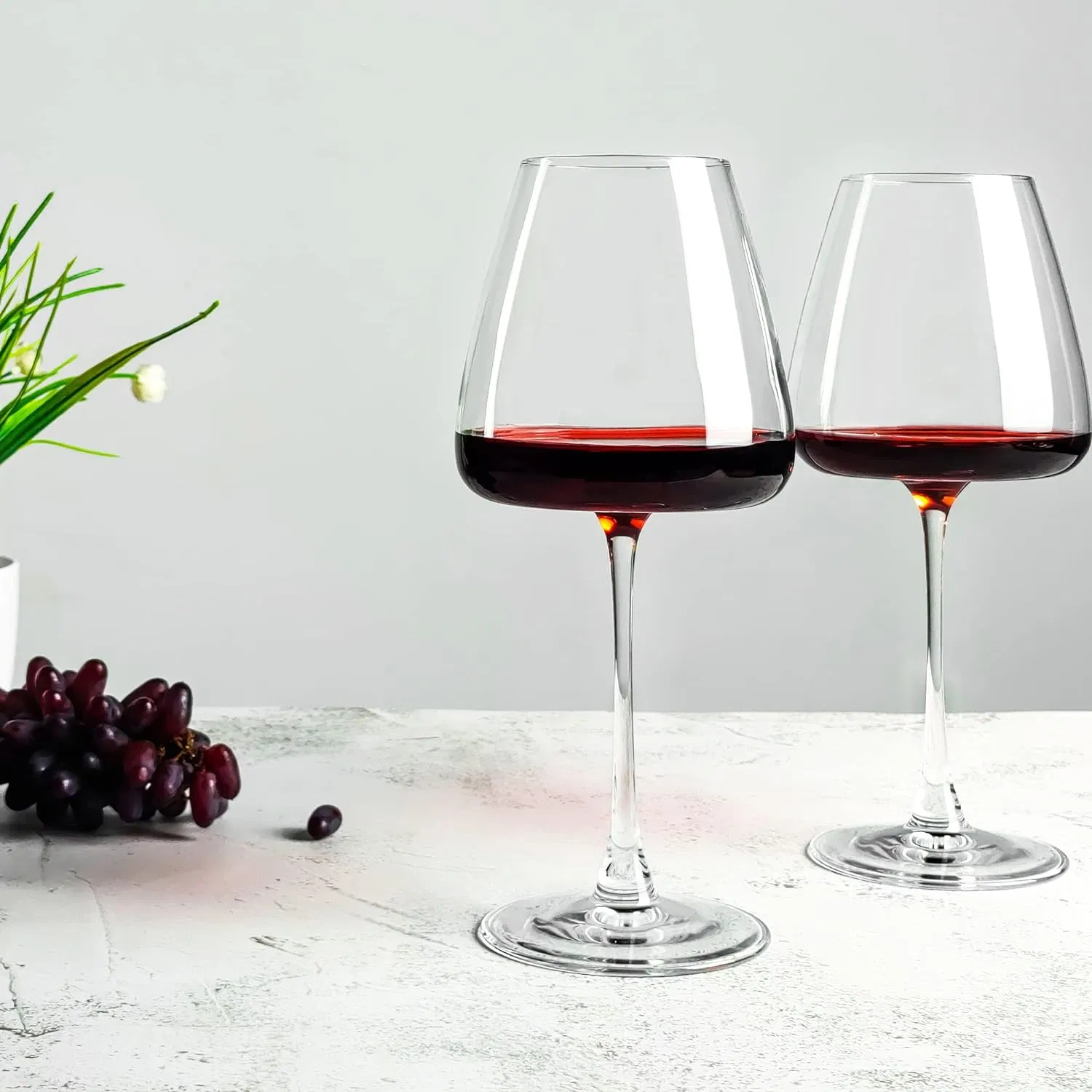 Wholesale Custom 590ml Stemmed Drinking Glasses Red Wine Glasses with Custom Size for Conundrum Red Blend Underwood Pinot Noir
