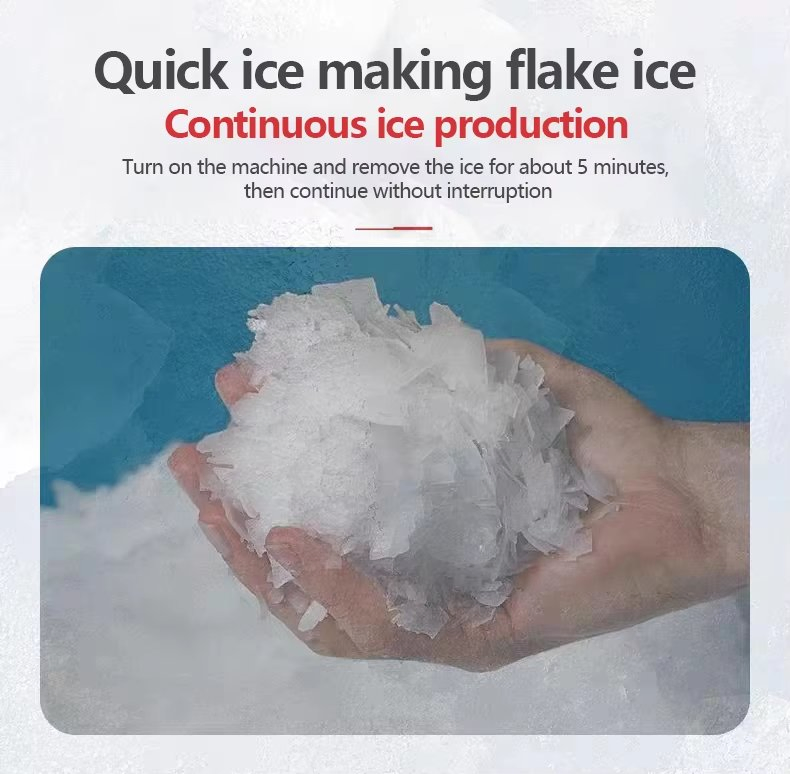 Large Capacity Commercial Automatic Flake Ice Machines for Fishery/Food Processing Plants