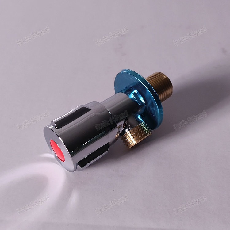 Toilet Angle Valve Single Outlet Copper Bathroom Fittings 1/2 Water Stop Valve Sanitary Ware Bathroom Angle Valves
