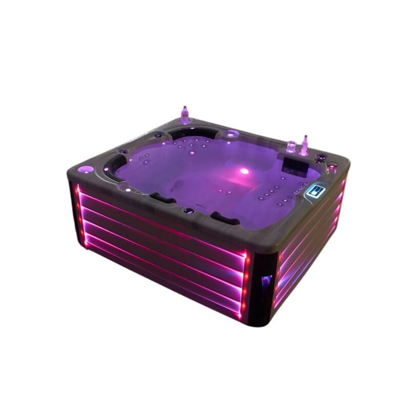 Hotel Villa Garden Outdoor 5 Person Hot Tub with Massage Jets Hydro SPA Hot Tub