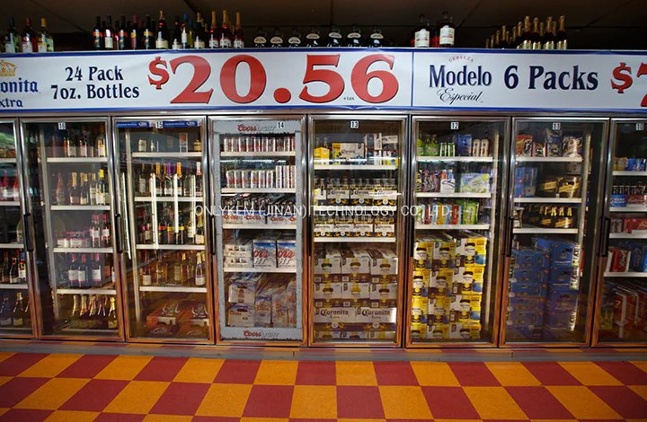 30 Sets of Glass Doors for Walk in Cold/Cooler/Freezer Room in Supermarket