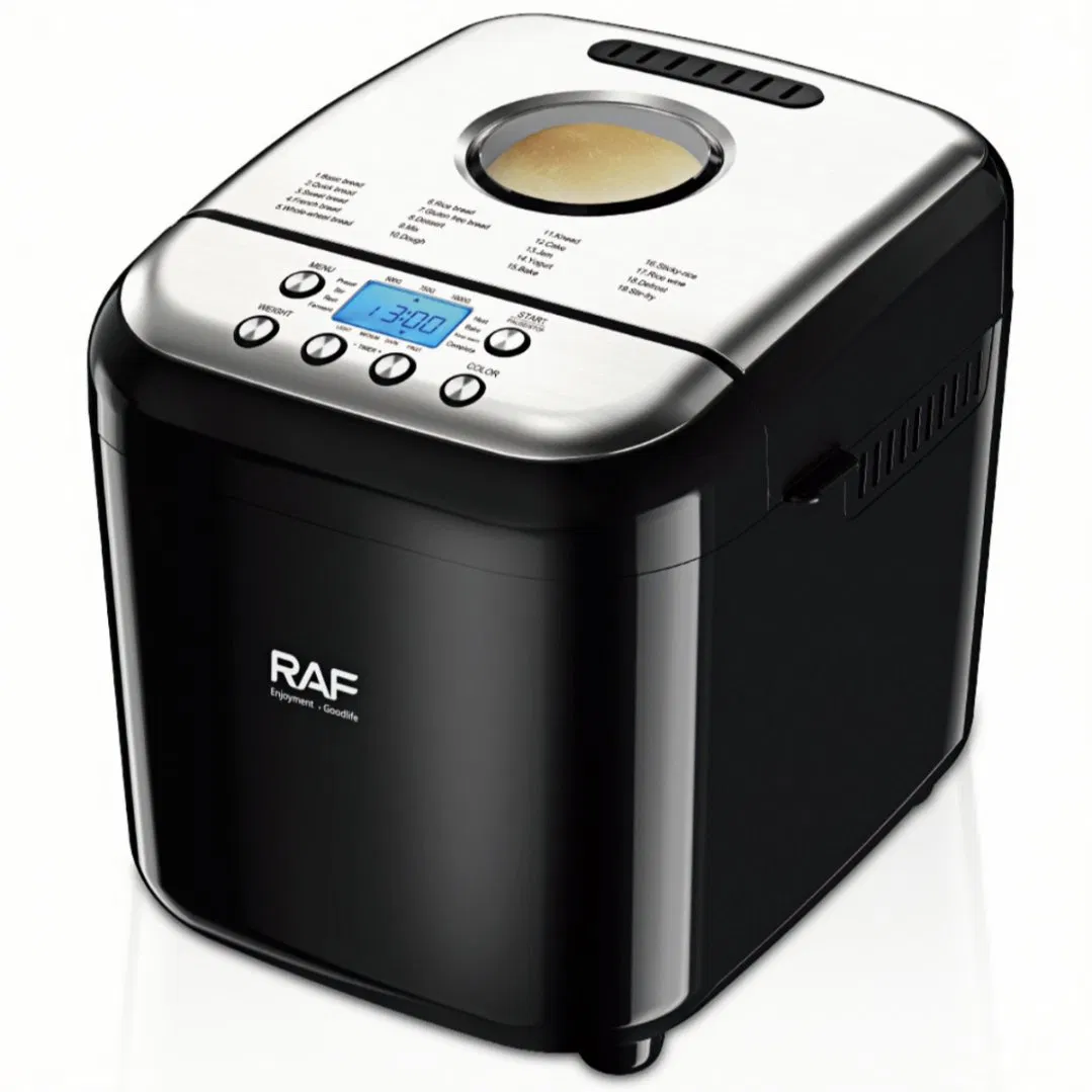 Automatic Bread Maker 19 Programs 600W 1000g Capacity LCD Display