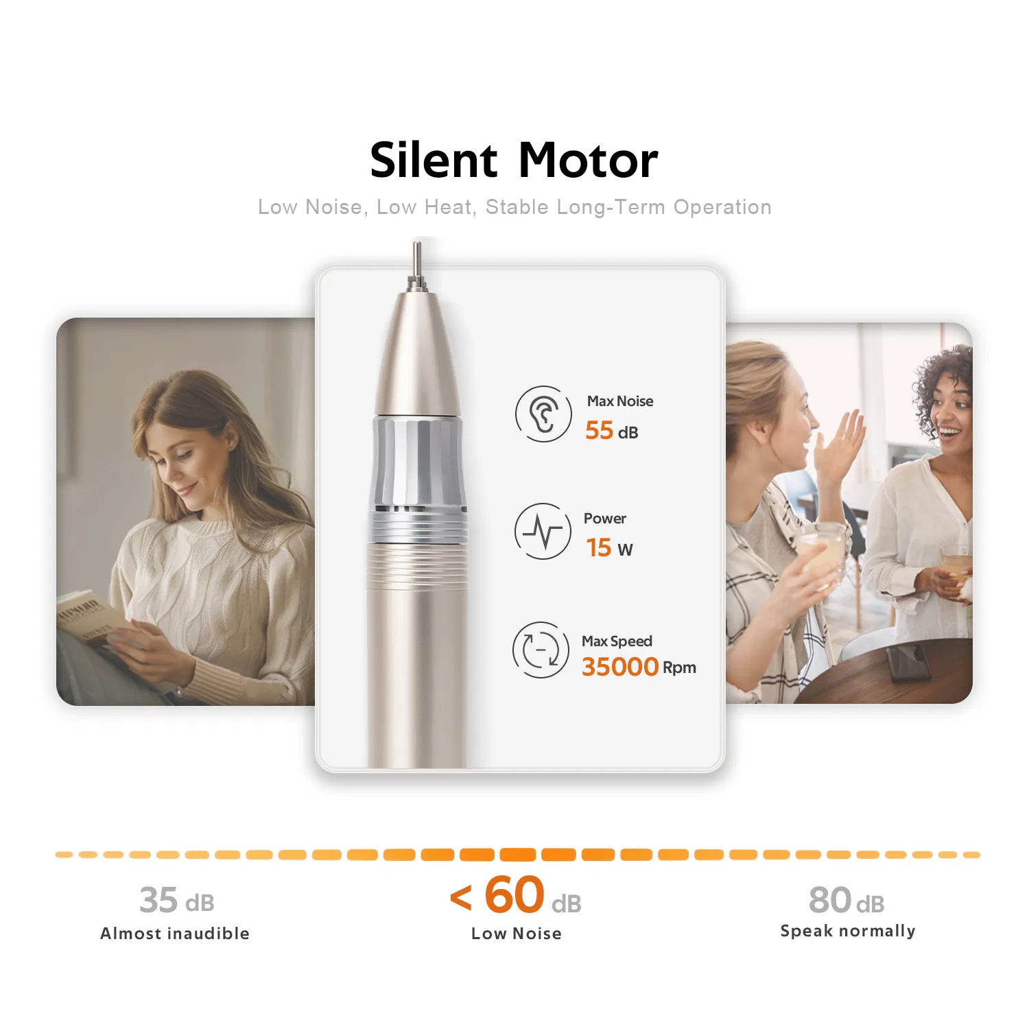 Nail Drill Machine Professional High Power Pen Shape Nail Salon Equipment