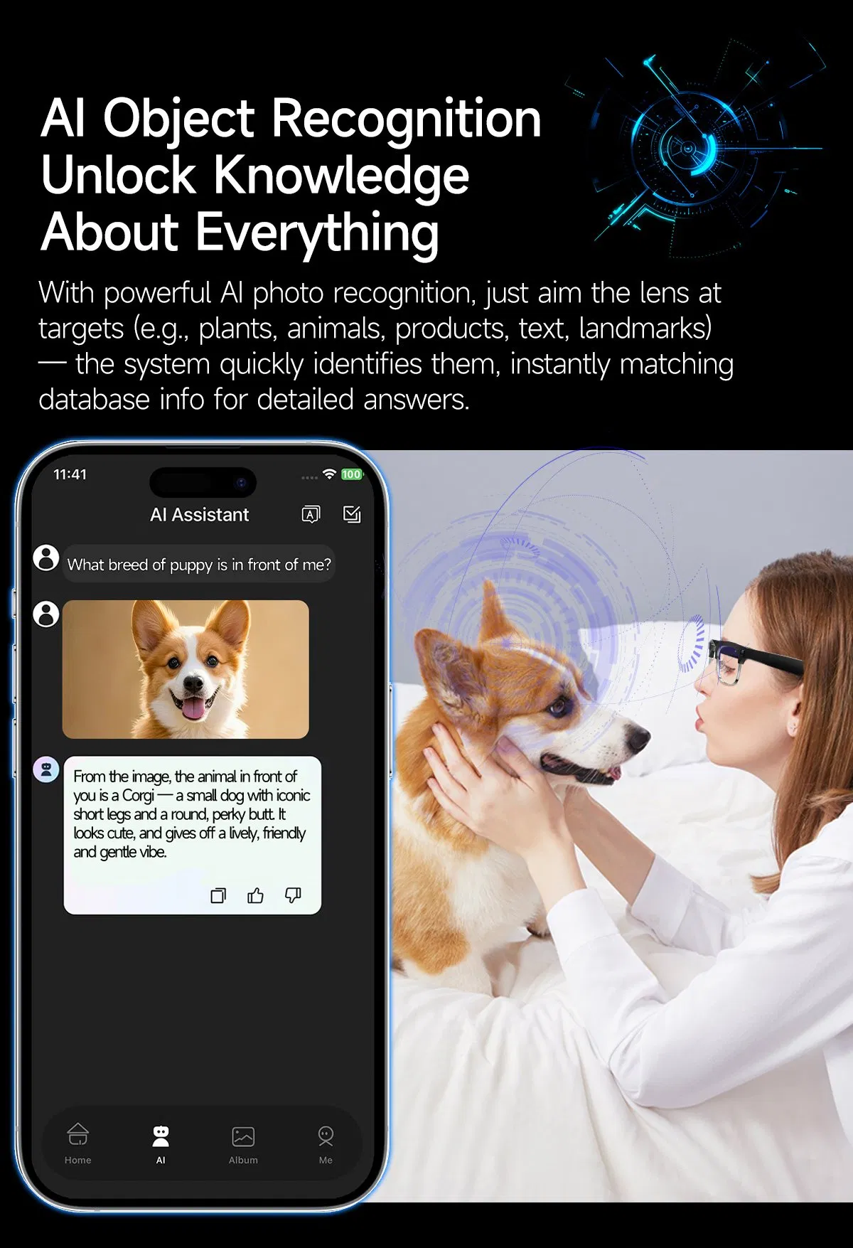 Made in China Bluetooth Noise Reductable Professional Smart Bluetooth Eyewear Video with Ocet