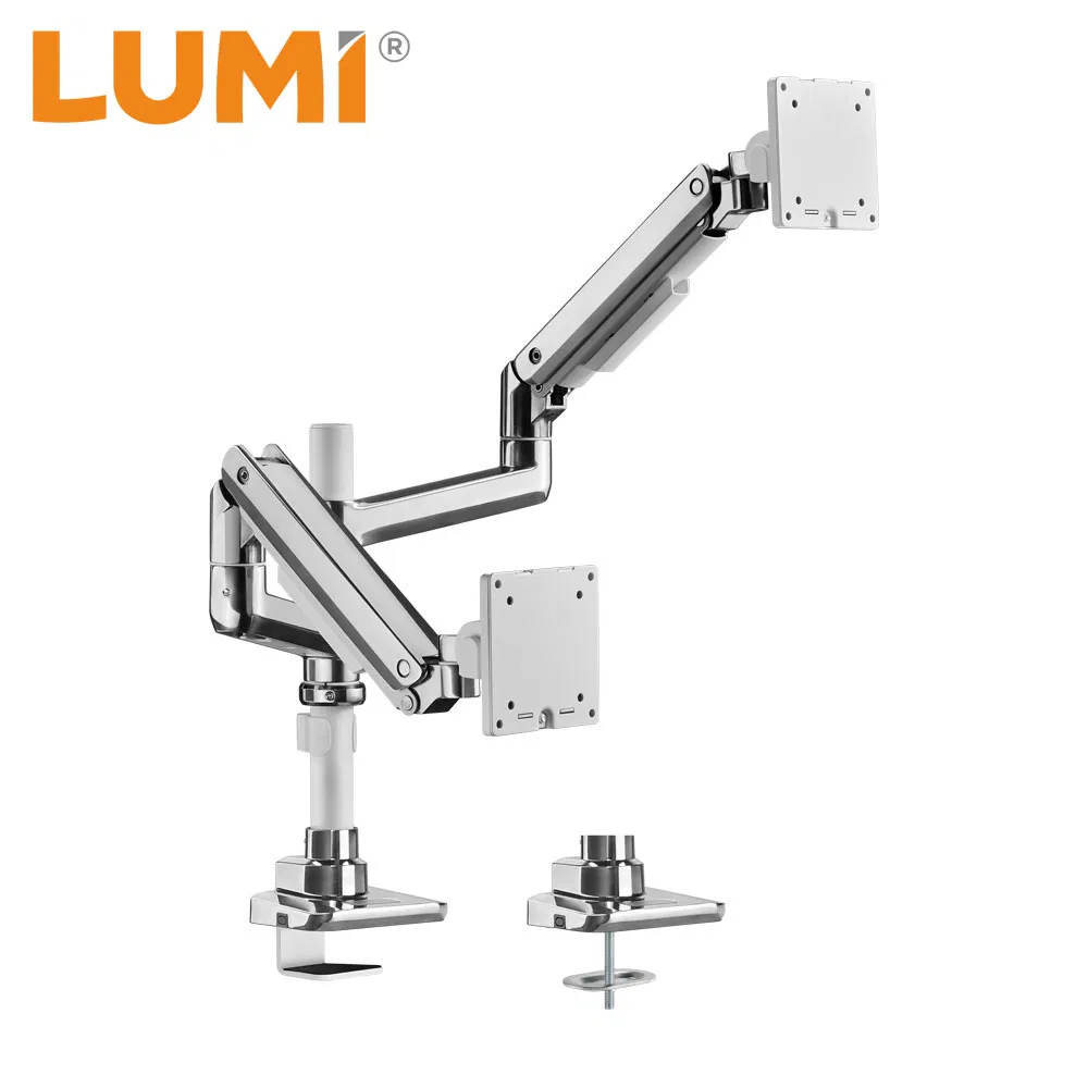 Газлифтовый кронштейн для двух мониторов до 49 дюймов