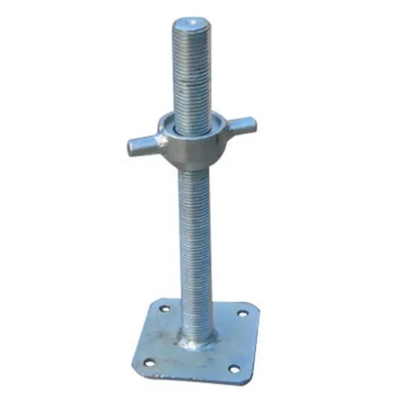 Galvanized and Painted Screw Jack Adjustable Shoring Screw Base Jack for Scaffolding Global Sale