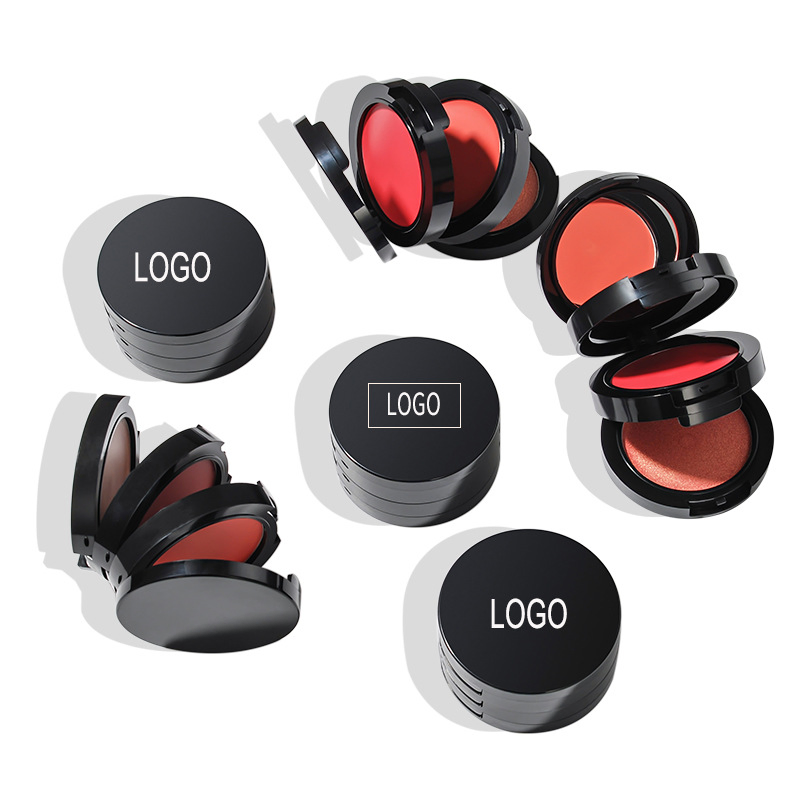 Waterproof Vegan Organic 3-in-1 Shimmer Matte Powder Cream Blusher Palette Blush Manufacturer