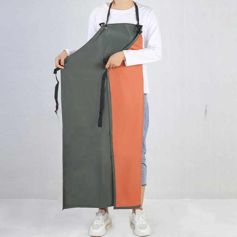 High Quality Black Car Industrial Long Washable Oil-Proof Apron PVC Apron